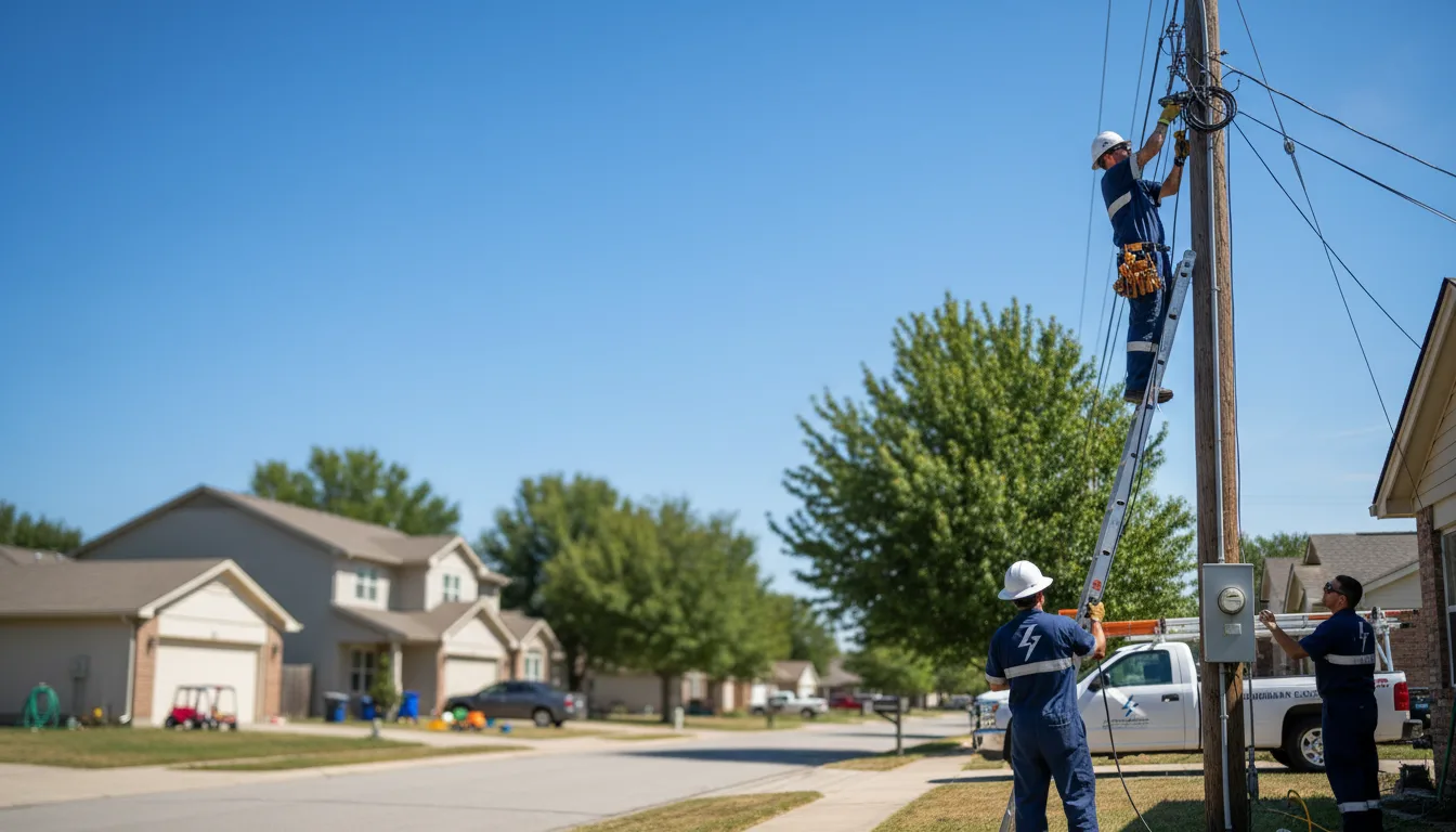 Residential electrician providing installation services in Flat Rock, AL
